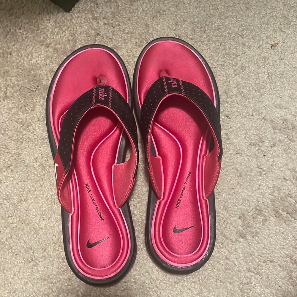 Pink Nike Flip Flops